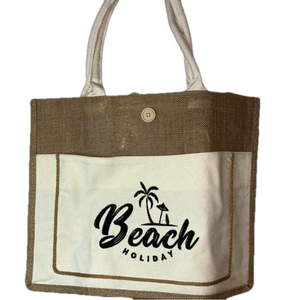 Natural Fiber Beach Holiday beach bag tote NWT